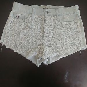 Lacy high rise shorts